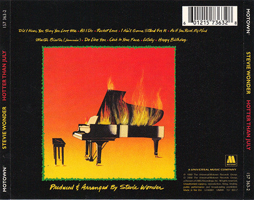Stevie Wonder - Hotter Than July CD