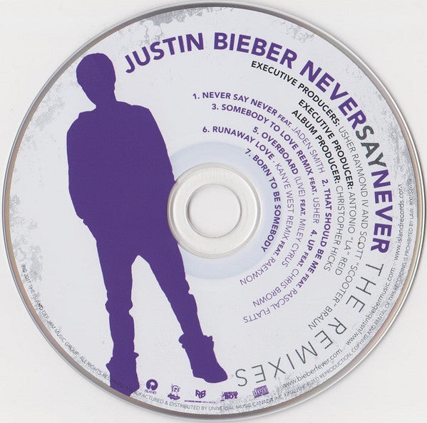 Justin Bieber - Never Say Never (The Remixes) EP CD