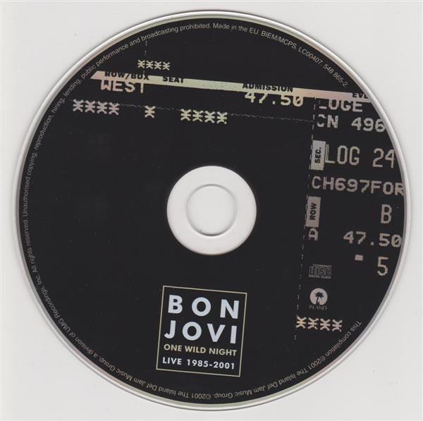 Bon Jovi - One Wild Night: Live 1985-2001 CD