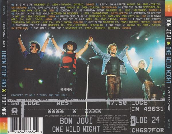 Bon Jovi - One Wild Night: Live 1985-2001 CD