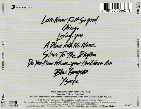 Michael Jackson - Xscape CD