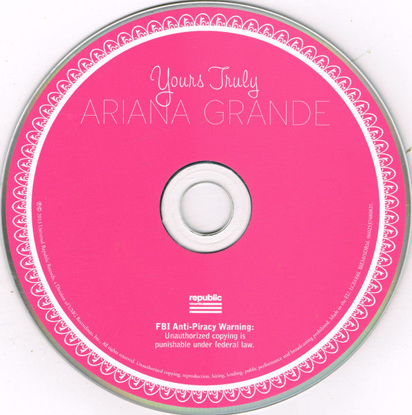 Ariana Grande - Yours Truly CD