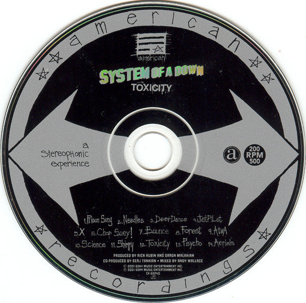 System Of A Down - Toxicity CD