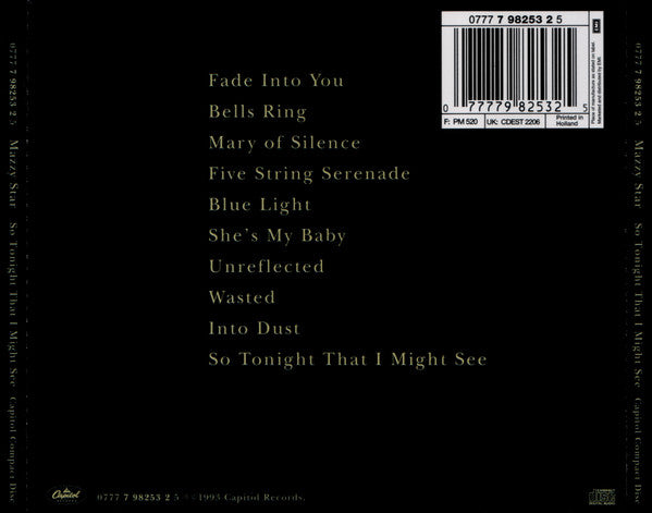 Mazzy Star - So Tonight That I Might See CD