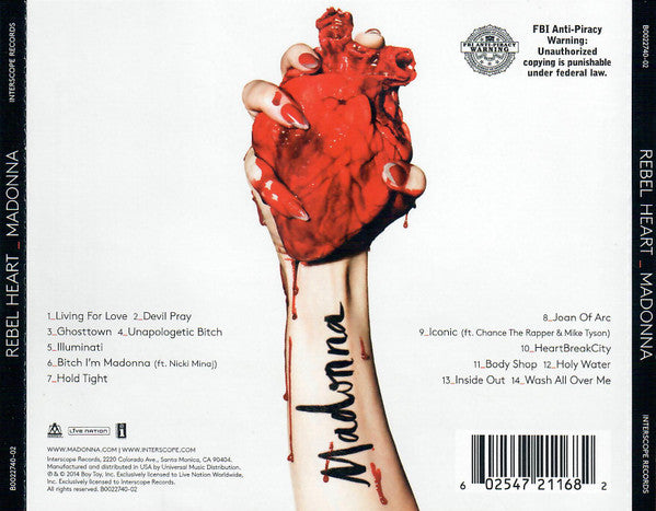 Madonna - Rebel Heart CD