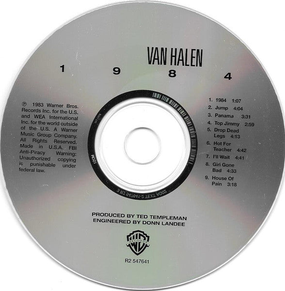 Van Halen - 1984 Remastered CD