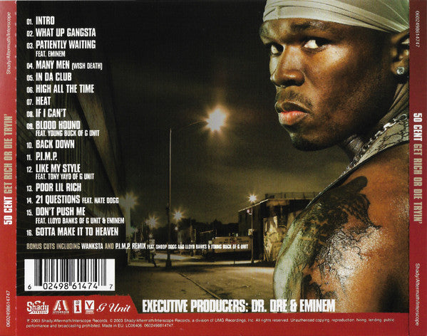 50 Cent - Get Rich or Die Tryin' CD