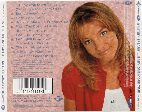 Britney Spears - ...Baby One More Time CD
