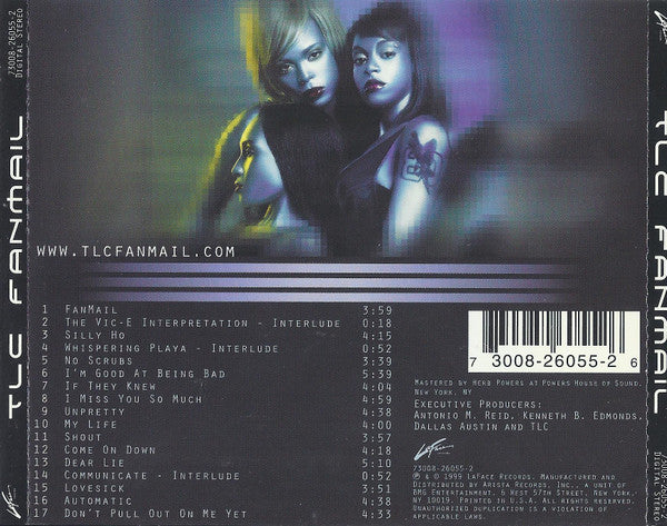 TLC ‎- Fanmail CD
