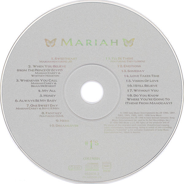 Mariah Carey - #1's CD