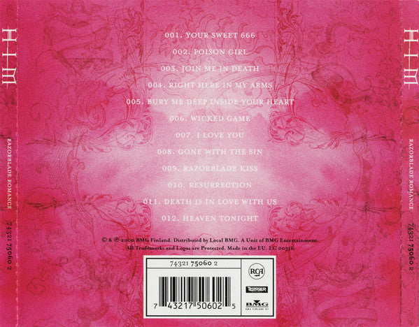 HIM - Razorblade Romance CD