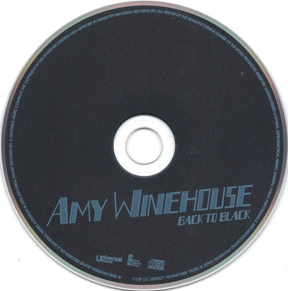 Amy Winehouse - Back To Black CD