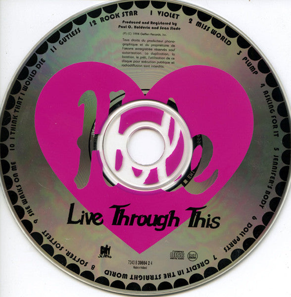 Hole - Live Through This CD