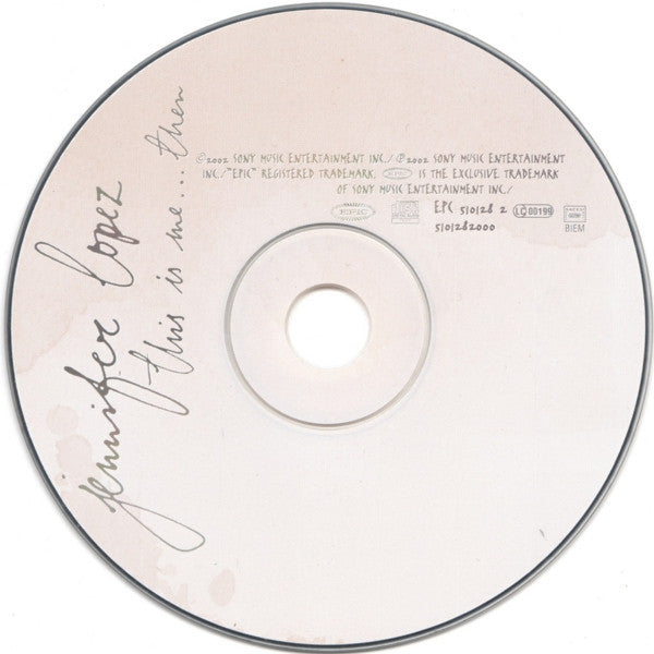 Jennifer Lopez - This Is Me...Then CD