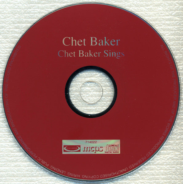 Chet Baker - Chet Baker Sings CD