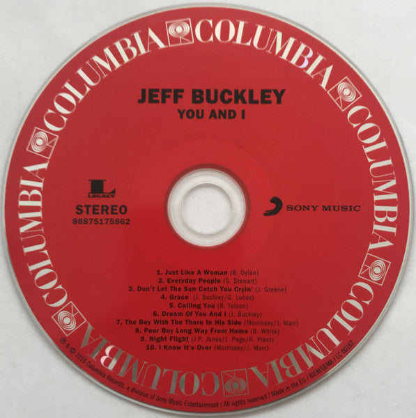 Jeff Buckley - You And I CD