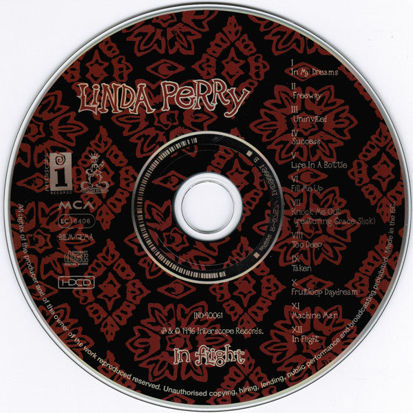 Linda Perry - In Flight CD