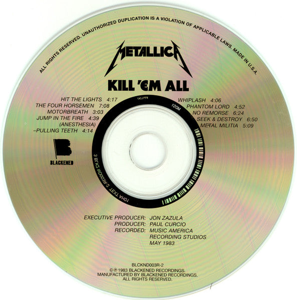 Metallica - Kill 'Em All CD