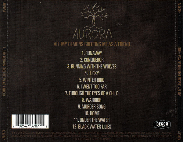 Aurora - All My Demons Greeting Me as a Friend CD