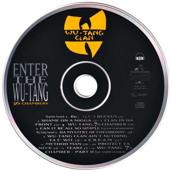 Wu-Tang Clan - Enter The Wu-Tang (36 Chambers) CD