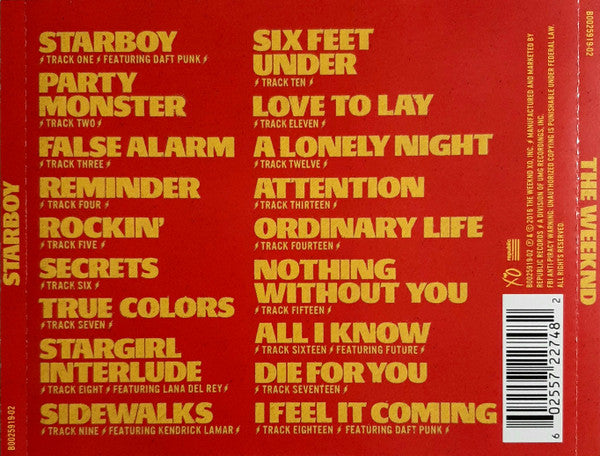 The Weeknd - Starboy CD