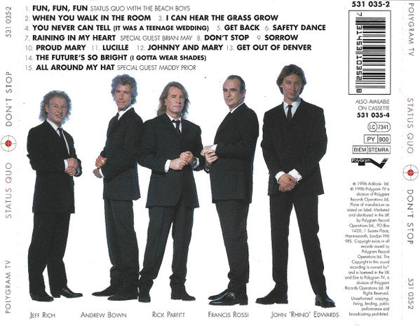 Status Quo - Don't Stop CD