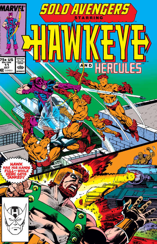 Solo Avengers (1987) #11 - Starring Hawkeye and Hercules