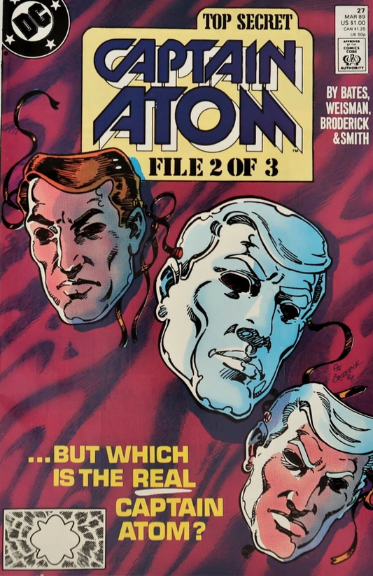 Vintage 1989 DC Comics Top Secret Captain Atom File 2 of 3