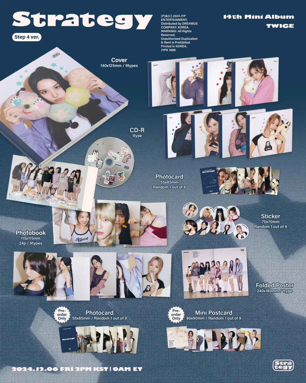 TWICE - [STRATEGY] 14th Mini Album STEP4 MOMO Version CD