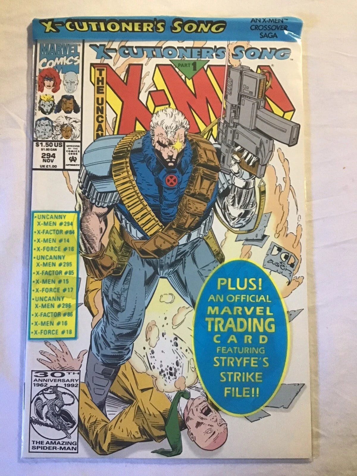 Uncanny X-Men #294 (1992) [Polybagged w/ Card]